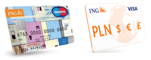 Karta MasterCard EUR oraz Visa wielowalutowa PLN